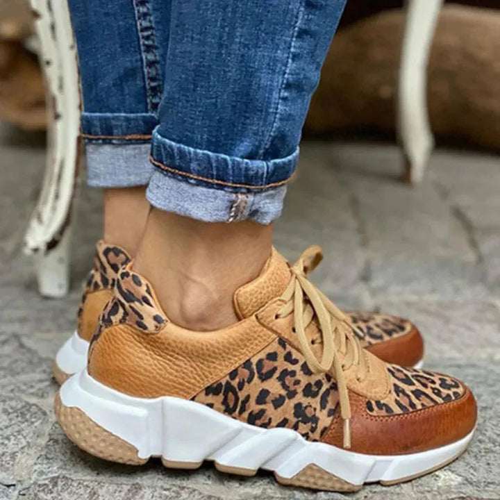 Femke™ | Behagelige leopard-sneakers