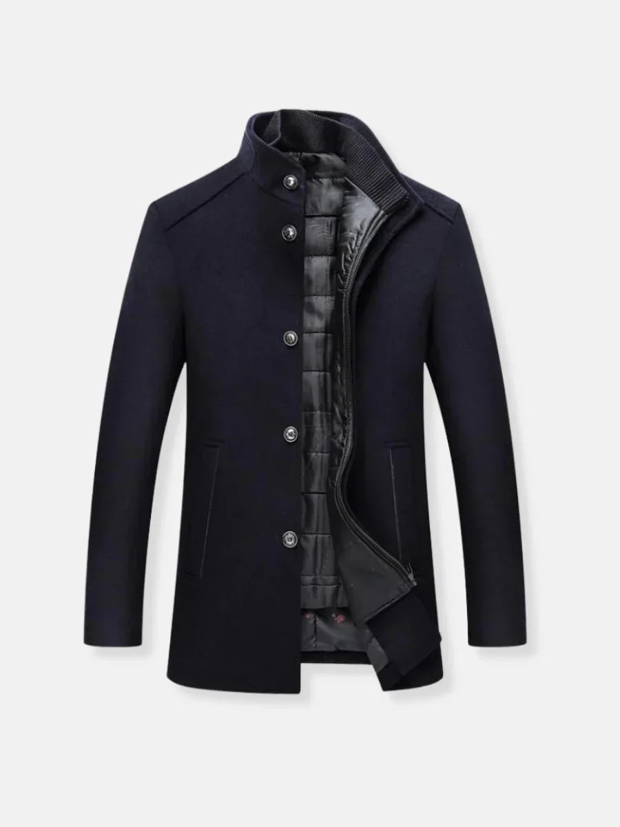 Trenchcoat i uld til mænd