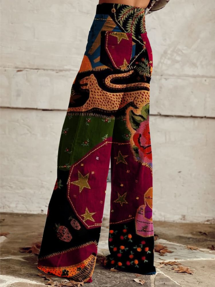 Teresa™ | Brede bukser i retro boho-stil