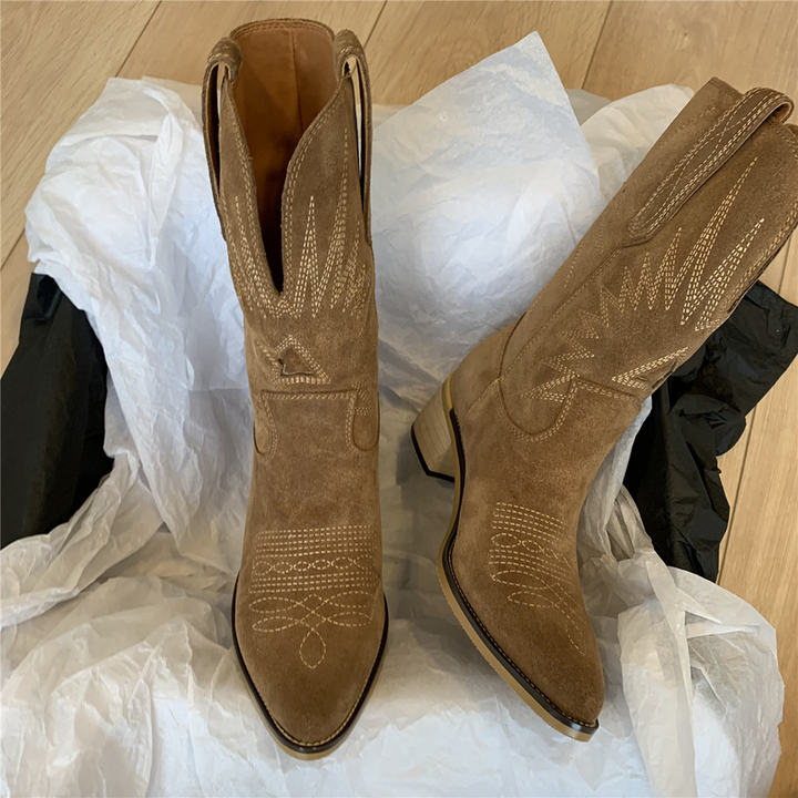 Trendy cowboystøvler til kvinder
