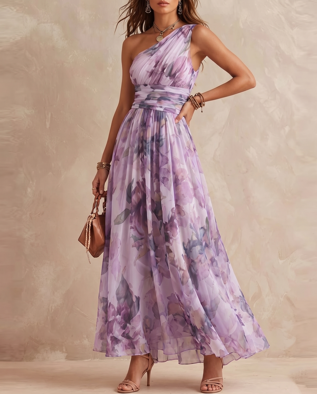 Aurora | One Shoulder Floral Dress