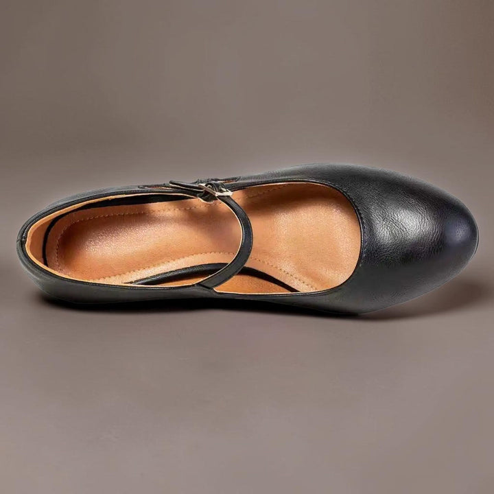 Odette | Classic Black Closed-Toe Office Pumps
