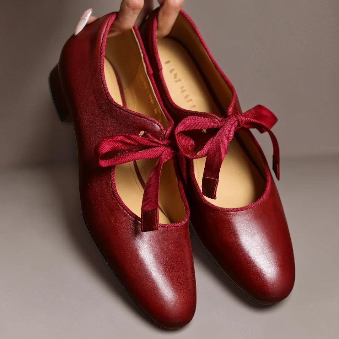 Rosamund | Bow Mary Jane Flats