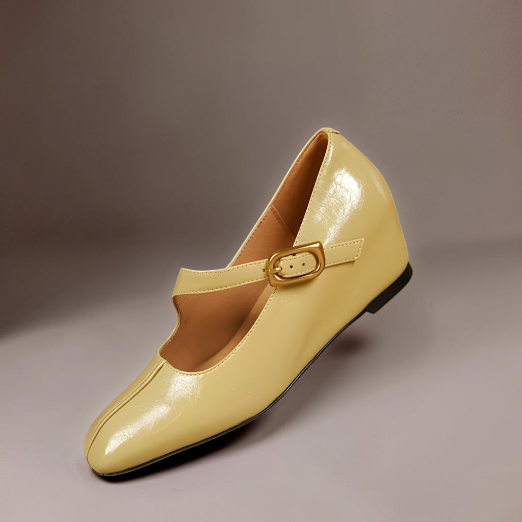 Viora | Genuine Mary Jane Heels with Buckle Strap